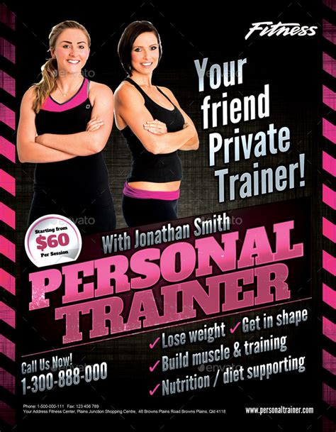 Personal Trainer Flyer By Inddesigner Graphicriver