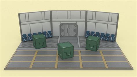 Among Us Game Background Stage 3d Model Cgtrader