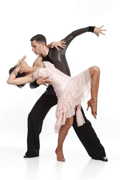 Beautiful Couple In The Active Ballroom Dance Stock Photo Image Of