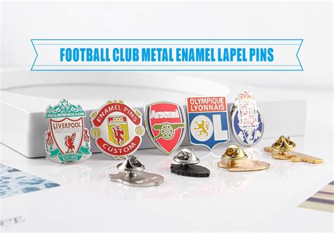 Custom Football Club Metal Hard Enamel Lapel Pin Badges Buy Custom