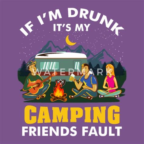 Drunk Camping If Im Drunk Womens Vintage Sport T Shirt Spreadshirt