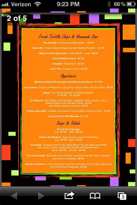 #68 of 1188 restaurants in virginia beach. Cactus Jack's Southwest Grill Menu - Urbanspoon/Zomato