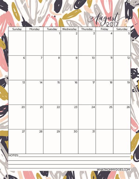2017 Monthly Calendar Template 14 Free Printable Templates Gambaran