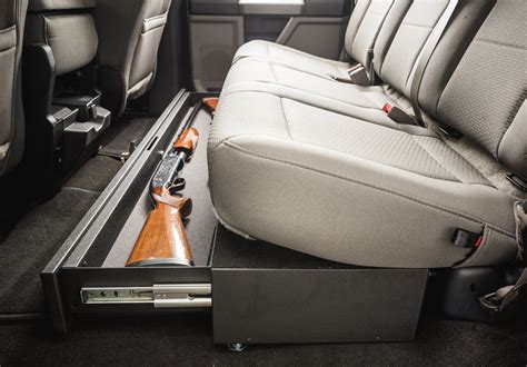 Ford F Gun Storage Under Seat BOSS StrongBox