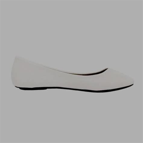 West Blvd Womens Ballet Flat Shoes Ballerina Slippers White Pleather 10 Ebay