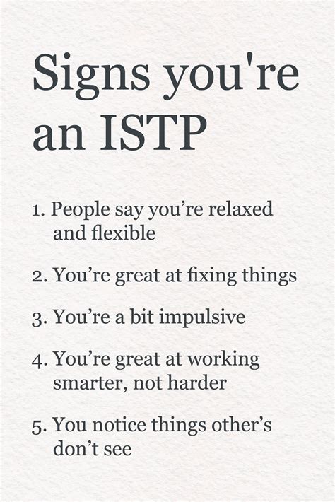 Signs You Re An Istp Istp Relatable Quotes Mbti Personality Sexiezpix