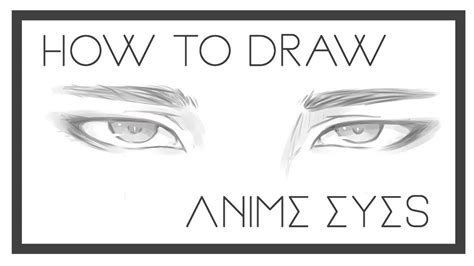 How To Draw Anime Boy Eyes Part 1 Youtube