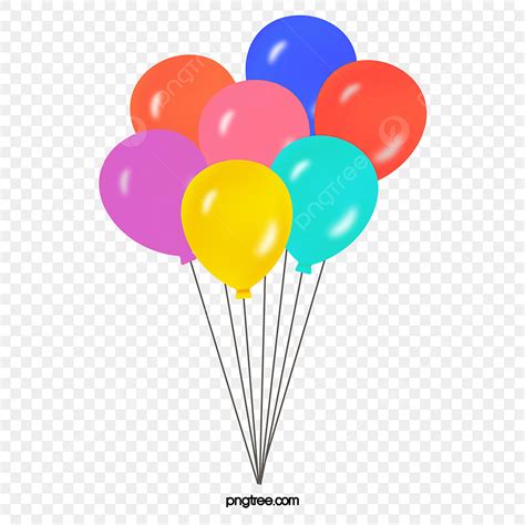 Globos De Cumpleanos Dibujos Fondo Negro