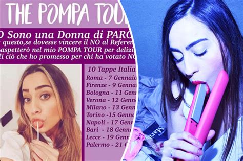 Pompa Tour Paola Saulino On Oral Sex Quest Posts Outrageous Naked