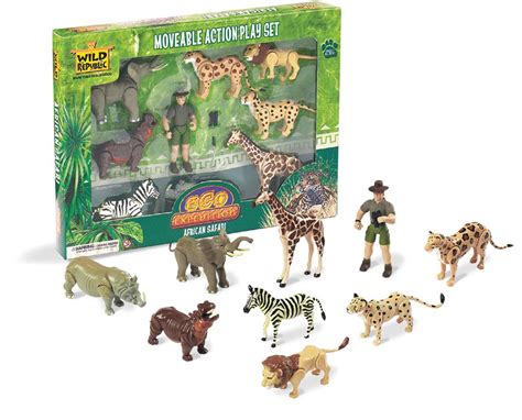 Wild Republic Eco Expedition African Safari Moveable Play Set