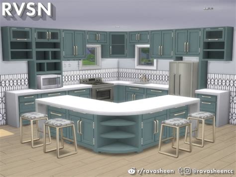 Simmer Down Kitchen Counter Set By Ravasheen At Tsr Sims 4 Updates