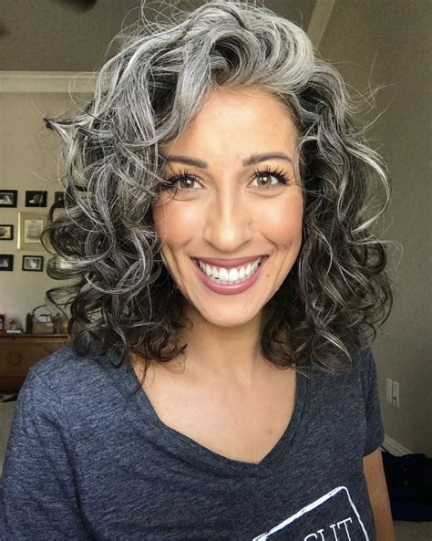 Grey Curly Hair Natural Gray Hair Long Gray Hair Silver Grey Hair