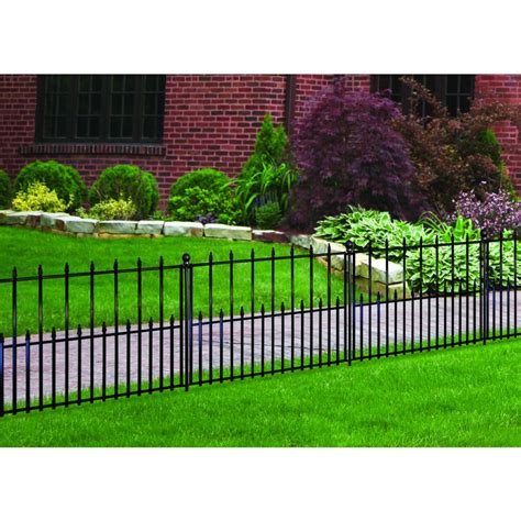 Shop No Dig Powder-Coated Steel Fence Panel (Common: 29-in ...