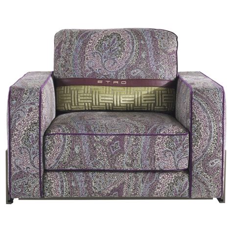 Dena armchair is a creation from habitat design studio. Etro Klee 2 Armchair in Metal and Fabric For Sale at 1stdibs