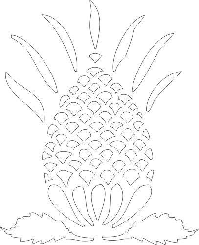 Free Pineapple Stencil Pattern Stencils Pineapple Pattern Stencil
