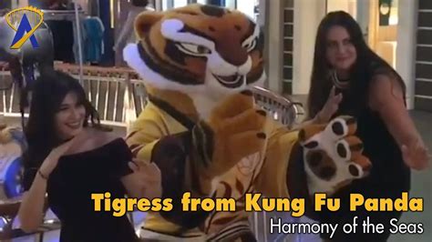 Tigress From Kung Fu Panda Meet On Royal Caribbean Harmony Of The Seas