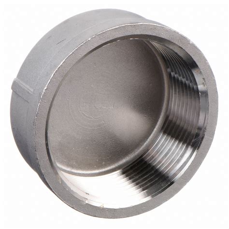 Grainger Approved 316 Stainless Steel Cap Fnpt 2 12 In Pipe Size