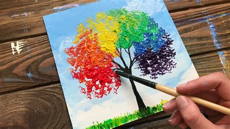 Rainbow Tree Art