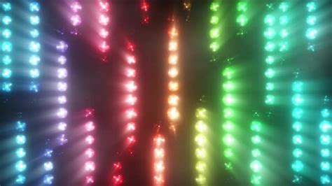 Colorful Flashing Of Multicolored Spotlights Motion Graphics Videohive