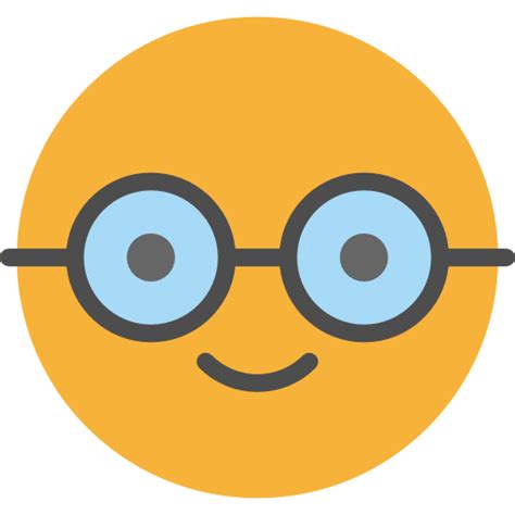 Emoticon Computer Icons Emoji Smiley Nerd Emoji Png Download 512