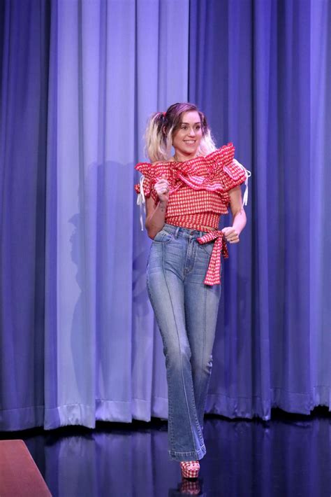 Miley Cyrus On The Tonight Show Starring Jimmy Fallon In Ny Gotceleb