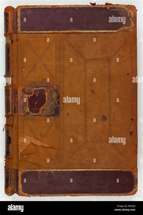 Vintage Leather Bound Book Worn Stock Photo Alamy