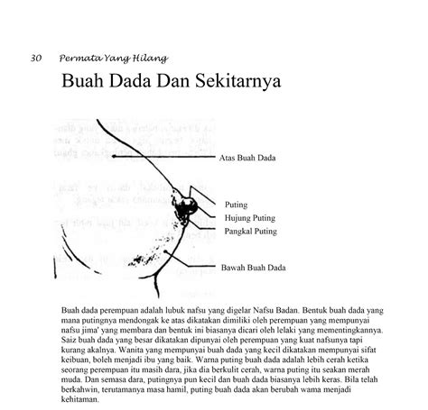 Buku tentang alam rumahtangga dari segi zahir dan batin. Siri Permata Yang Hilang: Buah Dada