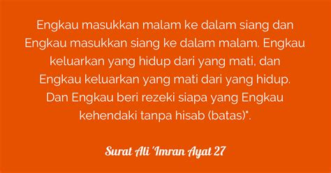 Surat Ali Imran Ayat 27