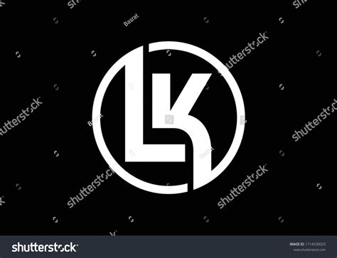 Initial Monogram Letter L K Logo Stock Vector Royalty Free 1714530025
