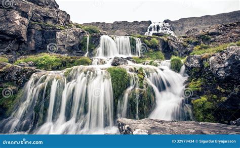 Dynjandi Waterfall Stock Photo Image Of Iceland Rock 32979434