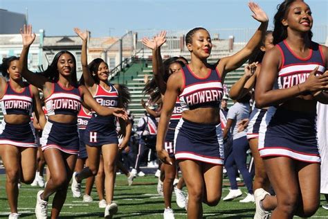 howard university cheerleaders black cheerleaders cheerleading howard university