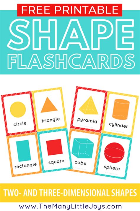 Shape Flash Cards Printable Free Printable Templates