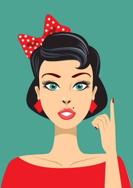 classic pin up poses cartoons illustrations royalty free vector