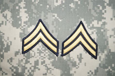 Us Army Corporal Rank E 4 Cpl Dress Military Patch Rank Sew On