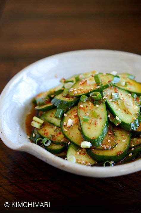 Mix in cucumber, green onions, and carrot. Simple Korean Cucumber Salad (Oi Muchim 오이무침) | Recipe ...