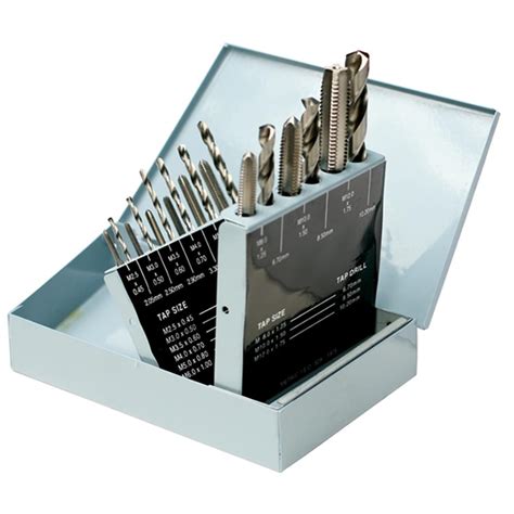Precise Tap And Drill Set Hss In Huot Metal Index Case Metric 18