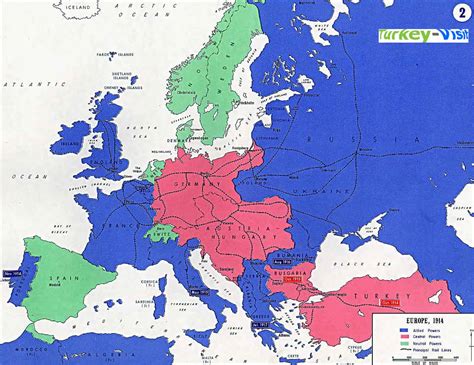 Europe Map 1914 Black Sea