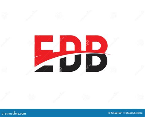 Edb Letter Initial Logo Design Vector Illustration Stock Vector