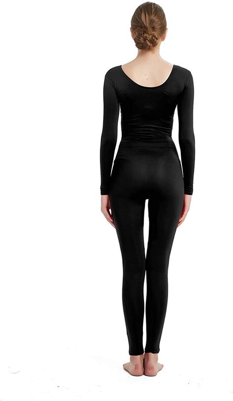 Full Bodysuit Womens Long Sleeve One Piece Jumpsuit Spandex Zentai Unitard Full Body Suit