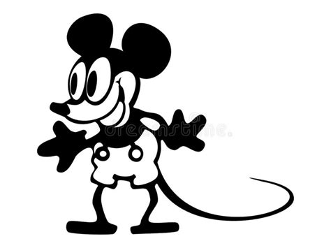 Vectorillustratie Van Mickey Mouse 1928 Redactionele Stock Afbeelding
