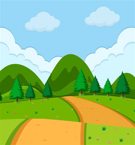 A Simple Nature View 362231 Vector Art At Vecteezy