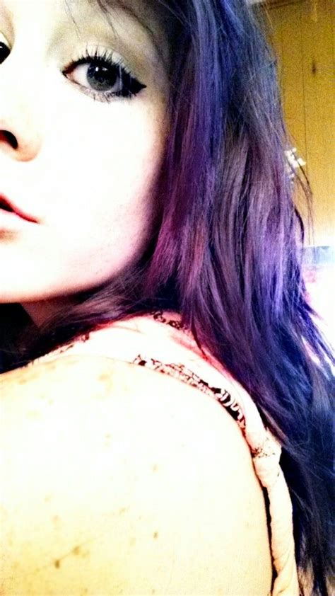 Purple Hair And Freckles Purple Hair Choker Necklace Hair