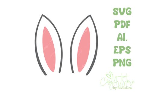 Bunny Ears Svg Download Bunny Ears Png Clipart By Rivus Art