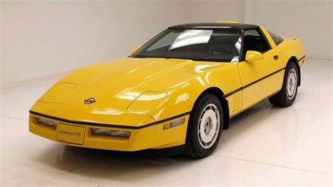 Yellow 1986 Chevrolet Corvette