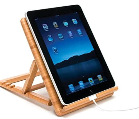 Bamboo Wood Expandable Stand For Ipad Samsung Nexus Etsy In 2020