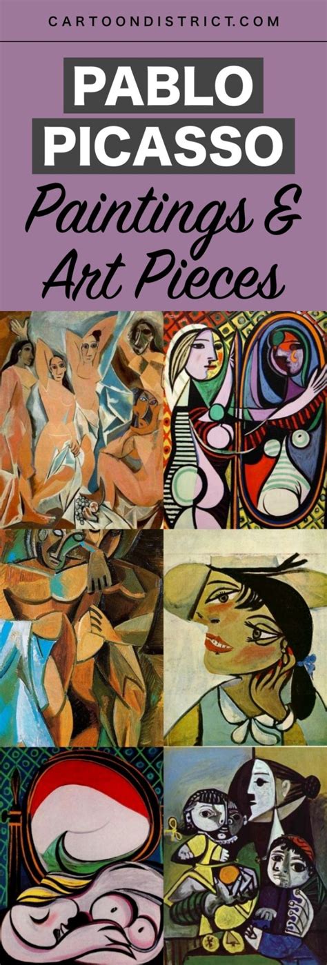 Famous Pablo Picasso Paintings And Art Pieces Cartoon
