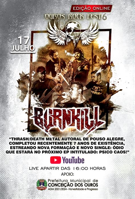 Burnkill banda se apresenta em festival beneficente com apoio da prefeitura de Conceição dos