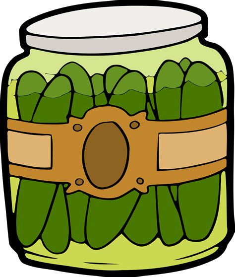 Jar Of Pickles Vector Clipart Image Free Stock Photo Public Domain