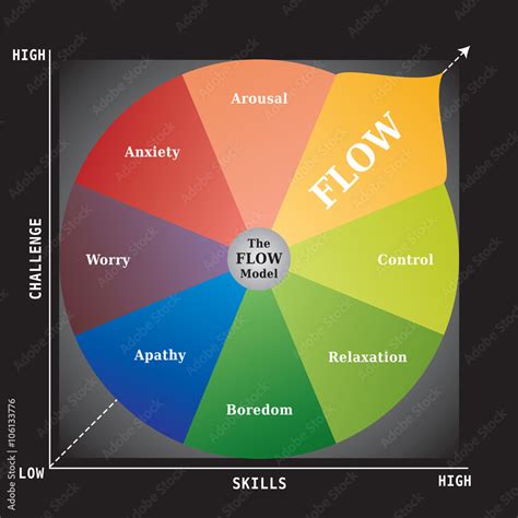 Diagramme Flow Modèle De Coaching Pour Carrière Business Ressources Humaines Outil De