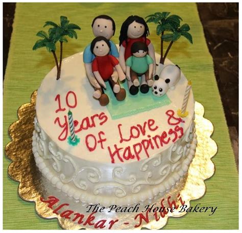 10 Year Anniversary Cake Designs Pick A Free Holiday Card Template